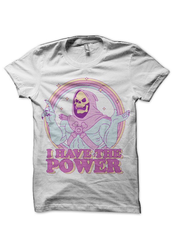 Skeletor White Half Sleeve T-Shirt