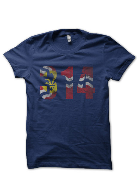 314 St Louis Flag Missouri Half Sleeve T-Shirt