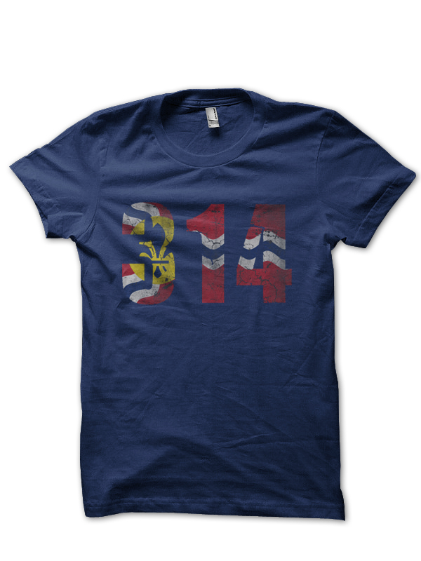 314 St Louis Flag Missouri Half Sleeve T-Shirt