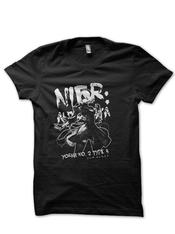 Nier Black Half Sleeve T-Shirt