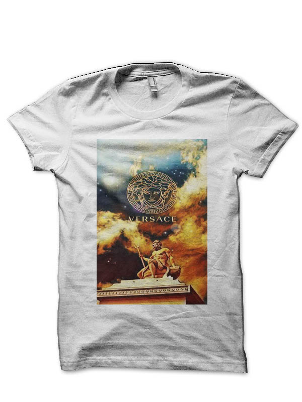 Versace Medusa White Half Sleeve T-Shirt
