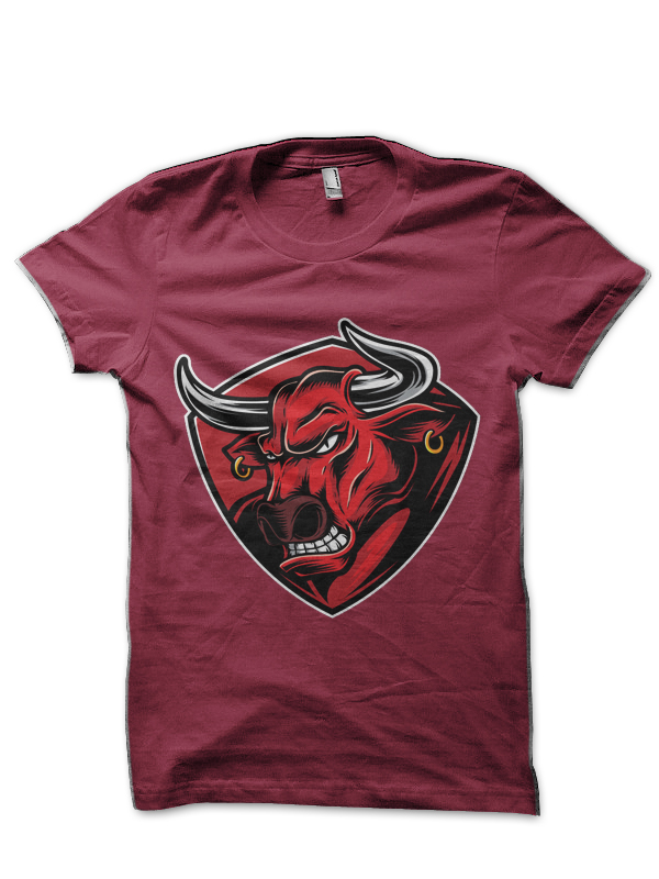 Raging Bull - Hip Bull - Angry Bull Half Sleeve T-Shirt