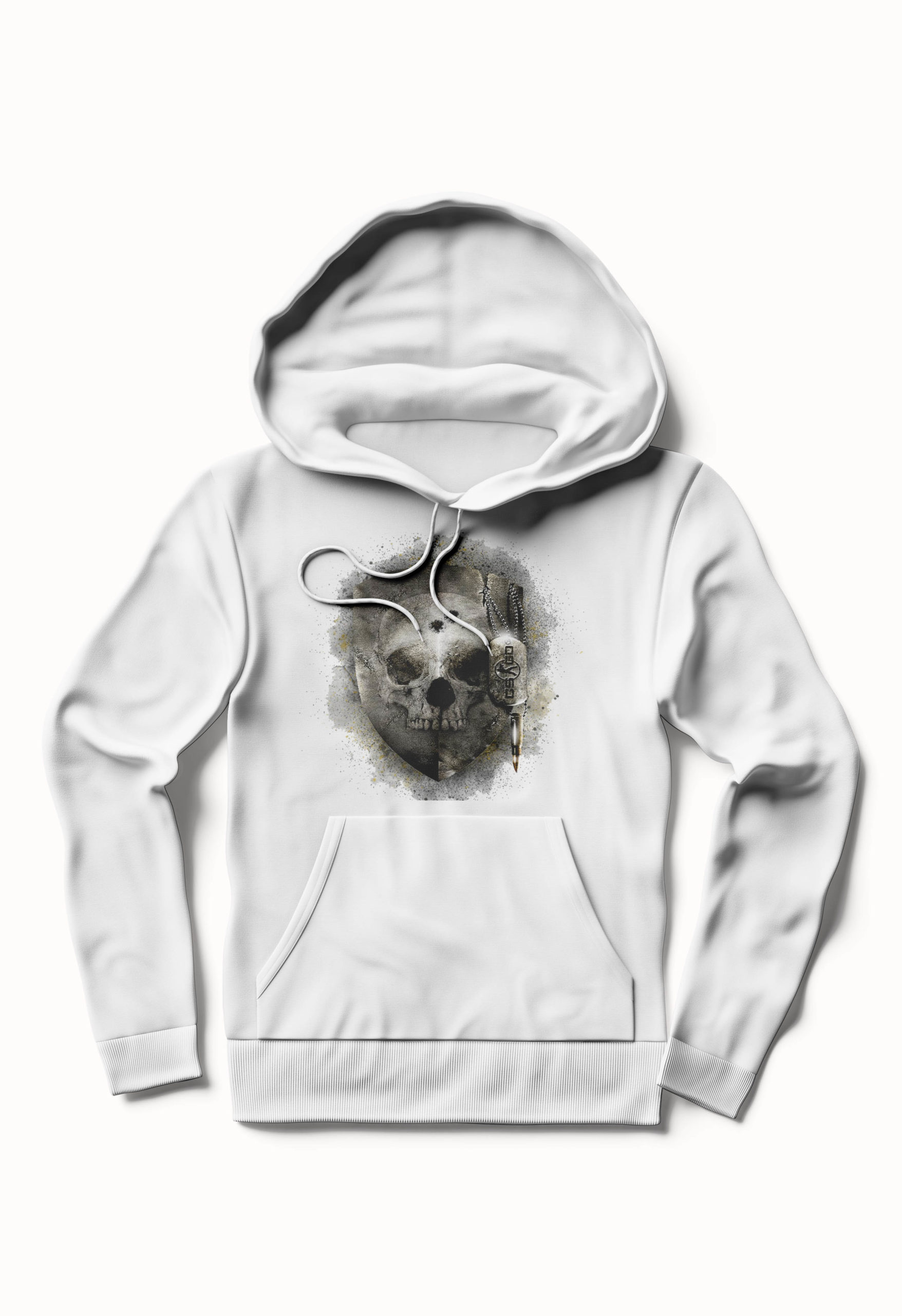 Counter Strike Shield White Hoodie
