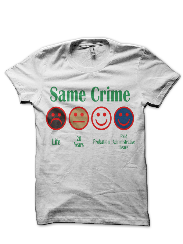 Same Crime More Time Half Sleeve T-Shirt, - Image 2