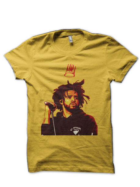J. Cole Yellow Half Sleeve T-Shirt