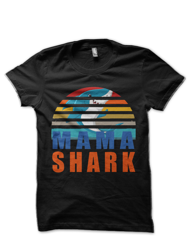 mama shark Half Sleeve T-Shirt - Image 3