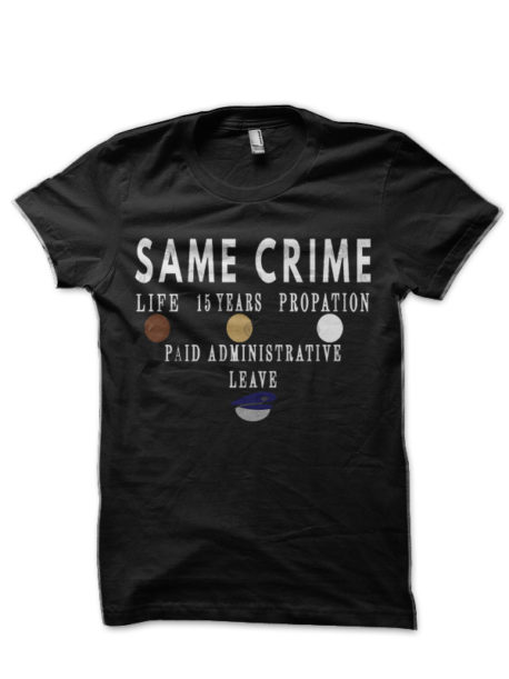 same crime Black Half Sleeve T-Shirt