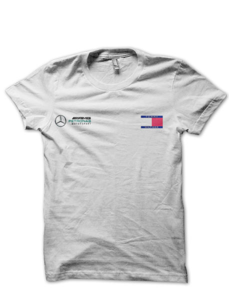 Petronas And Tommy Hilfiger Half Sleeve White T-Shirt