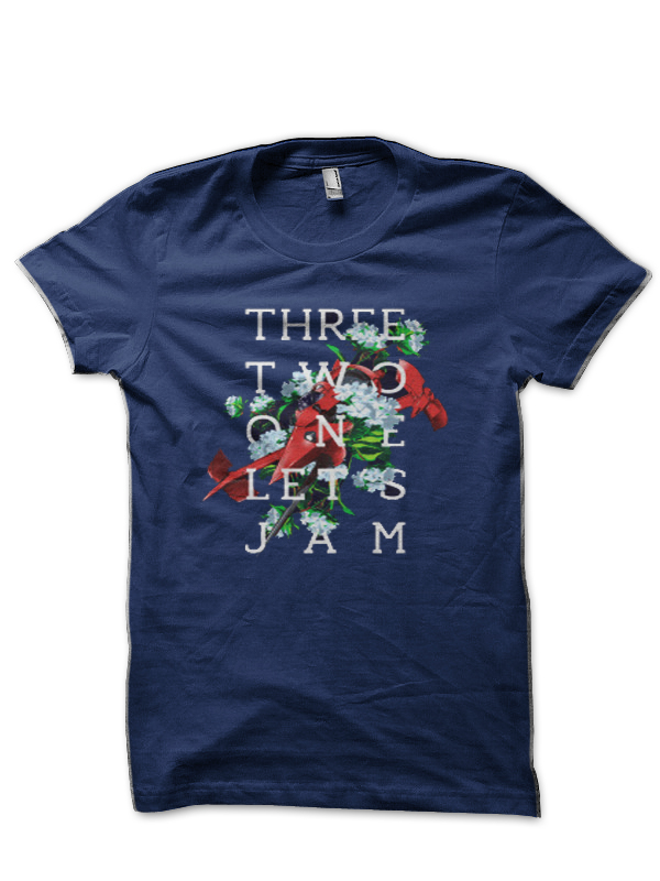 Three, Two, One, Let's Jam! Navy Blue T-Shirt