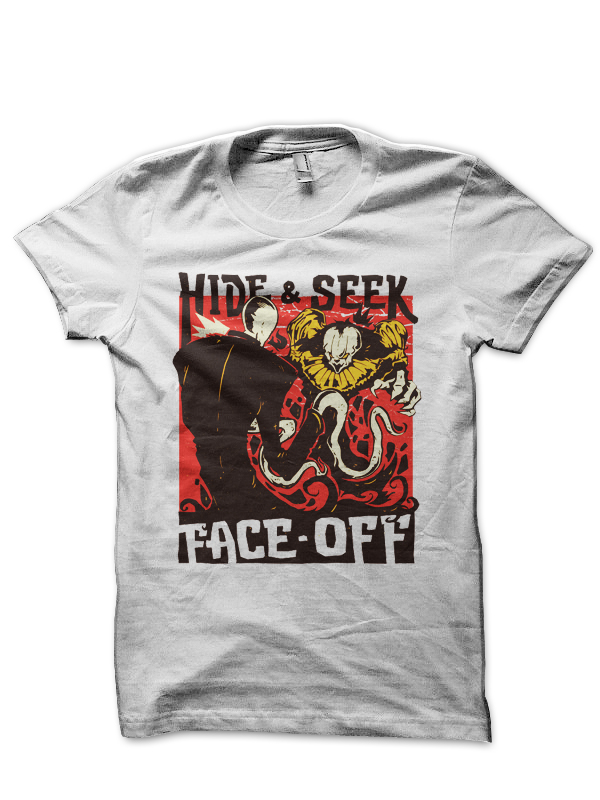 Hide & Seek Face Off White T-Shirt