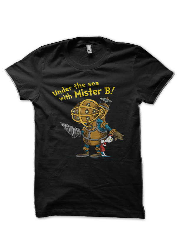 Bioshock Under The Sea With Mister B! R Half Sleeve T-Shirt - Image 2