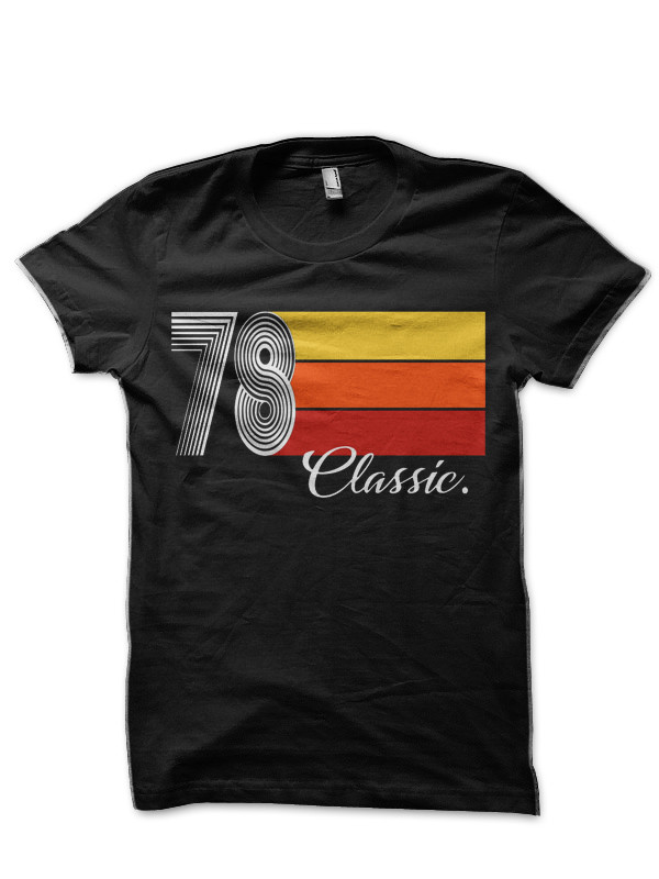 1978 Classic Birthday Gif Black T-Shirt