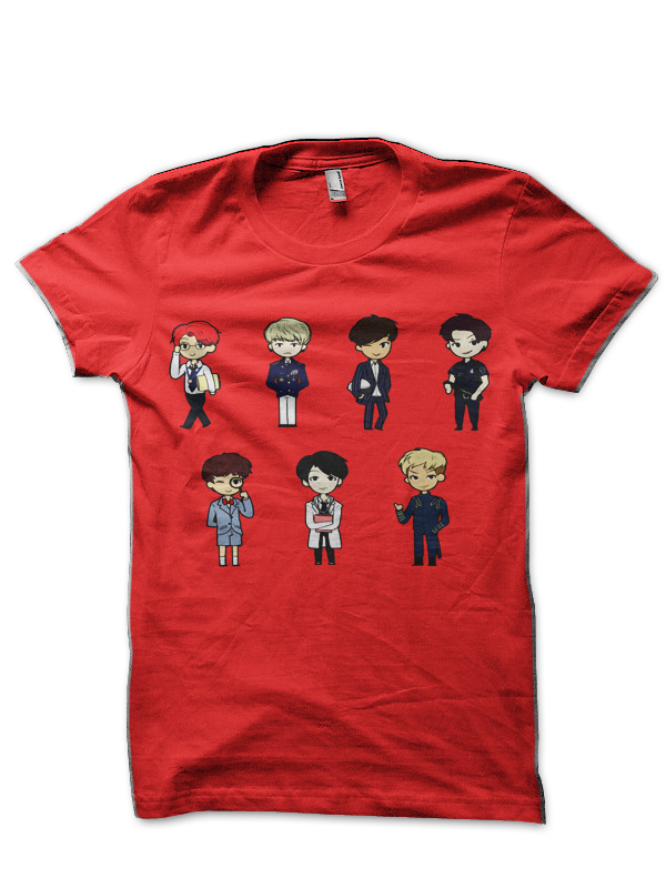 BTS - DOPE Red T-Shirt