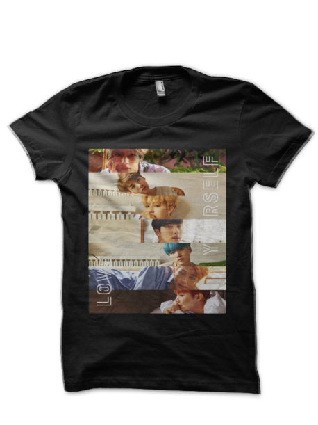 BTS LOVE YOURSELF HER - L O V E Black T-Shirt