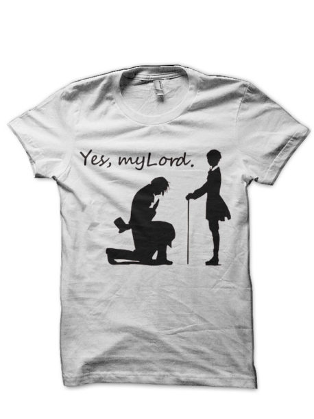Black Butler - Yes My Lord White T-Shirt