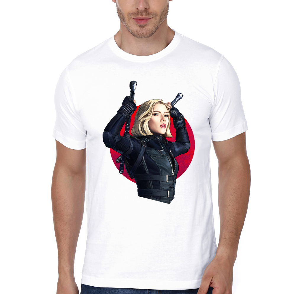 Black Widow White T-Shirt