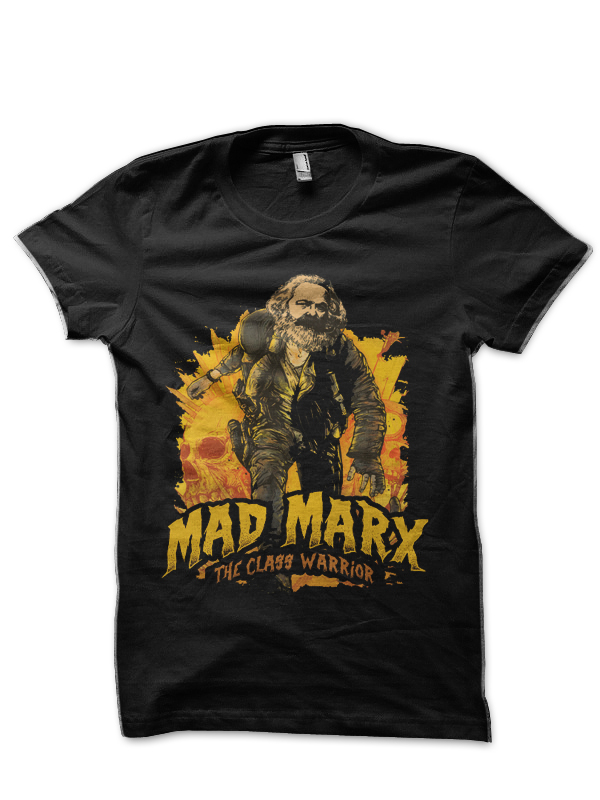 Mad Marx The Class Warrior Marxist Socialist Communist Ugly Christmas Gift Sweater Black T-Shirt