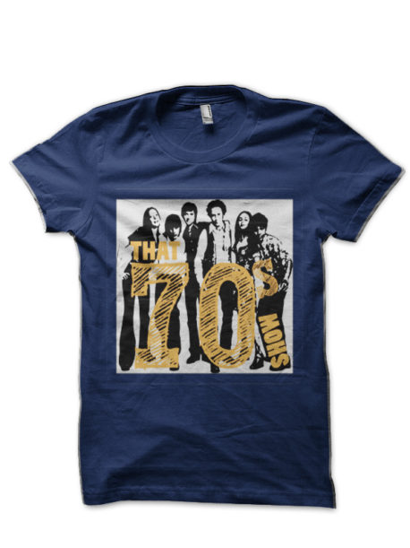 That 70s Show - Simple B&W Navy Blue T-Shirt