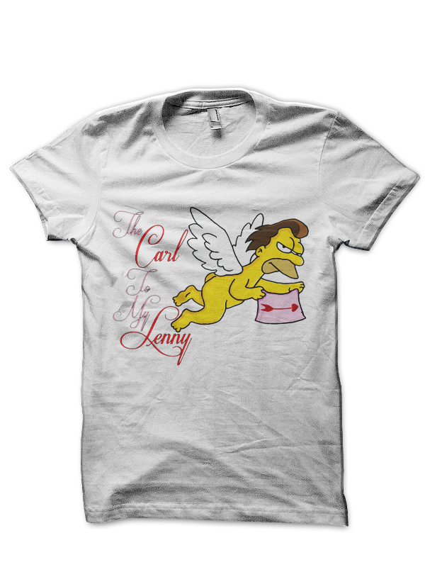 Simpsons Relationship Goals: Lenny White T-Shirt