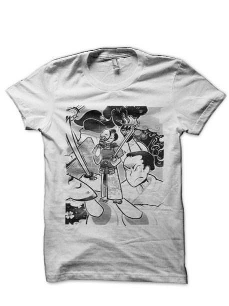 Lady Samurai White T-Shirt