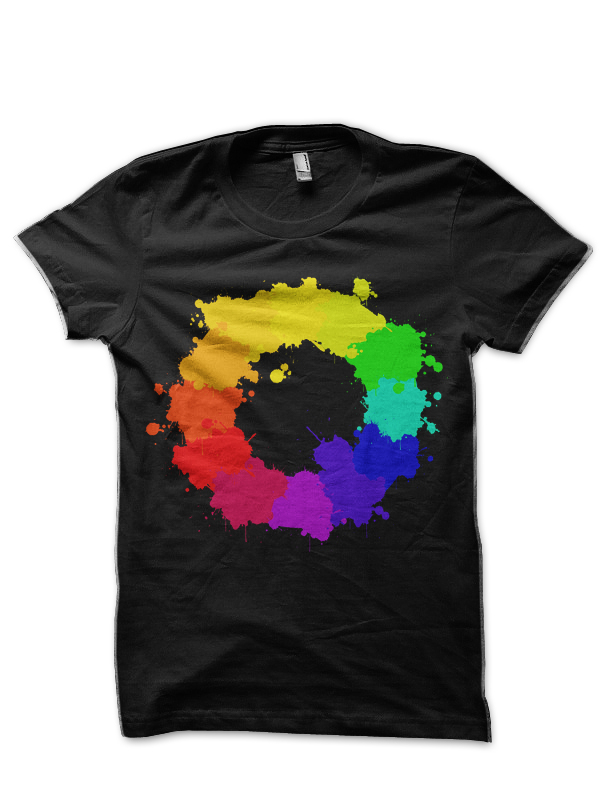 Color wheel Black T-Shirt