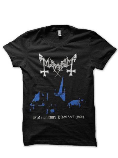 Mayhem Half Sleeve Black T-Shirt