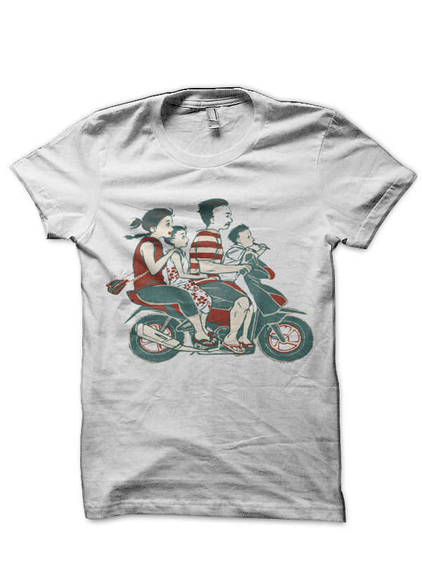 People of Bali - Family Ride White T-Shirt