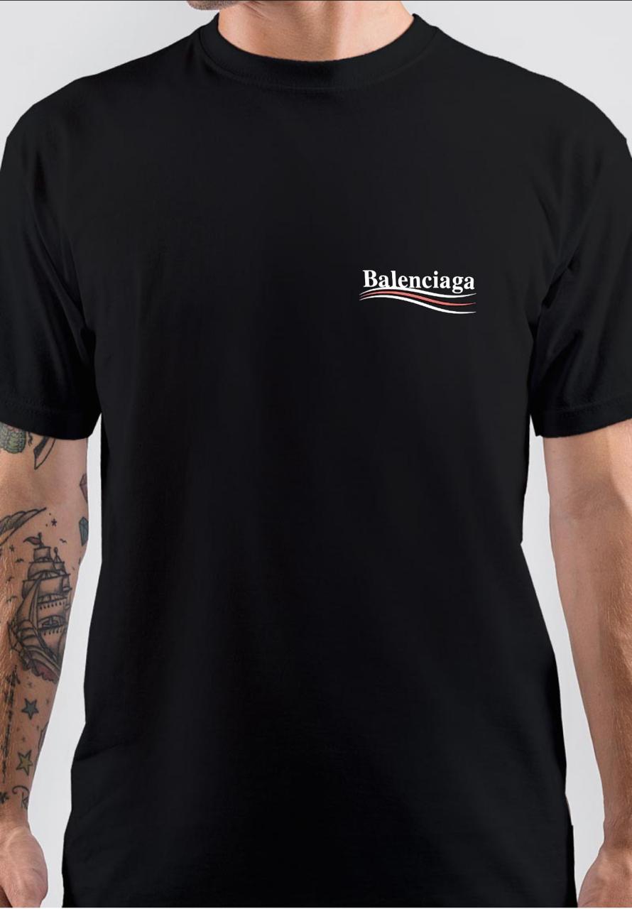 Balenciaga TShirt Black BALEN013  Deal Hub