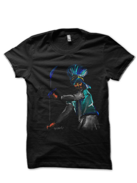 Bhangra Dancer 1 Black T-Shirt
