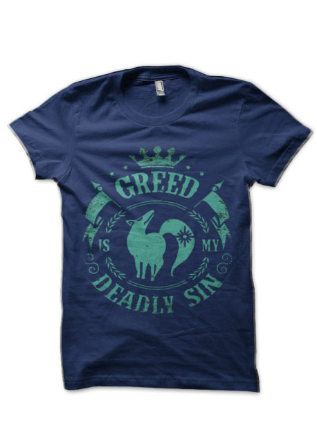 Seven Deadly Sins Navy Blue T-Shirt