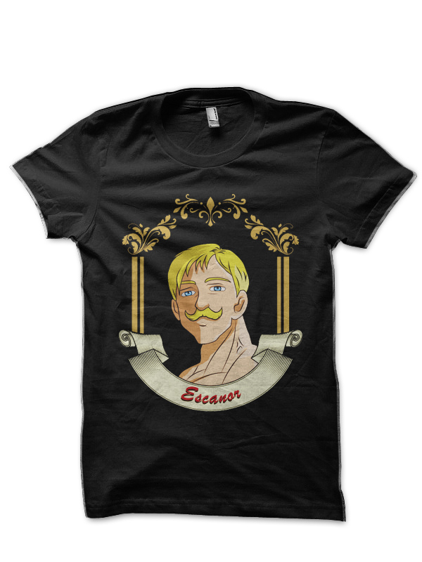 Escanor-Seven Deadly Sins Black T-Shirt