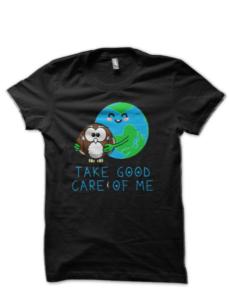 Climate -Happy Earth-Day Shirt Planet Gift Idea Funny Hugging Owl T-Shirt