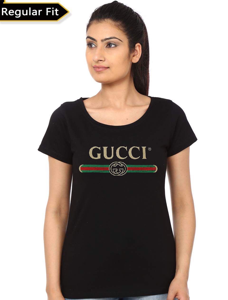 black gucci t shirt women's