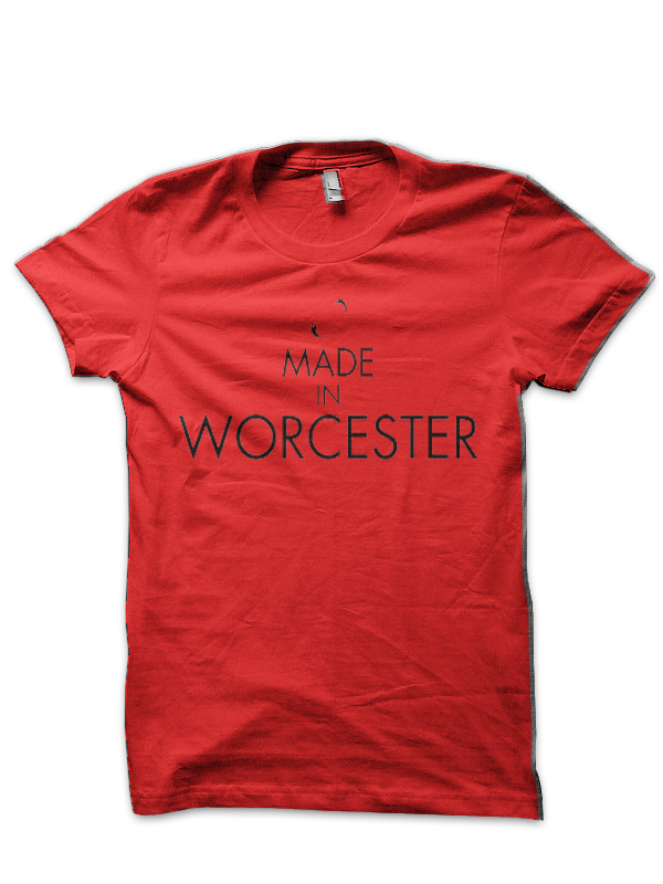Made in Worcester | Rugby Ball | Black Print T-Shirt - Image 3