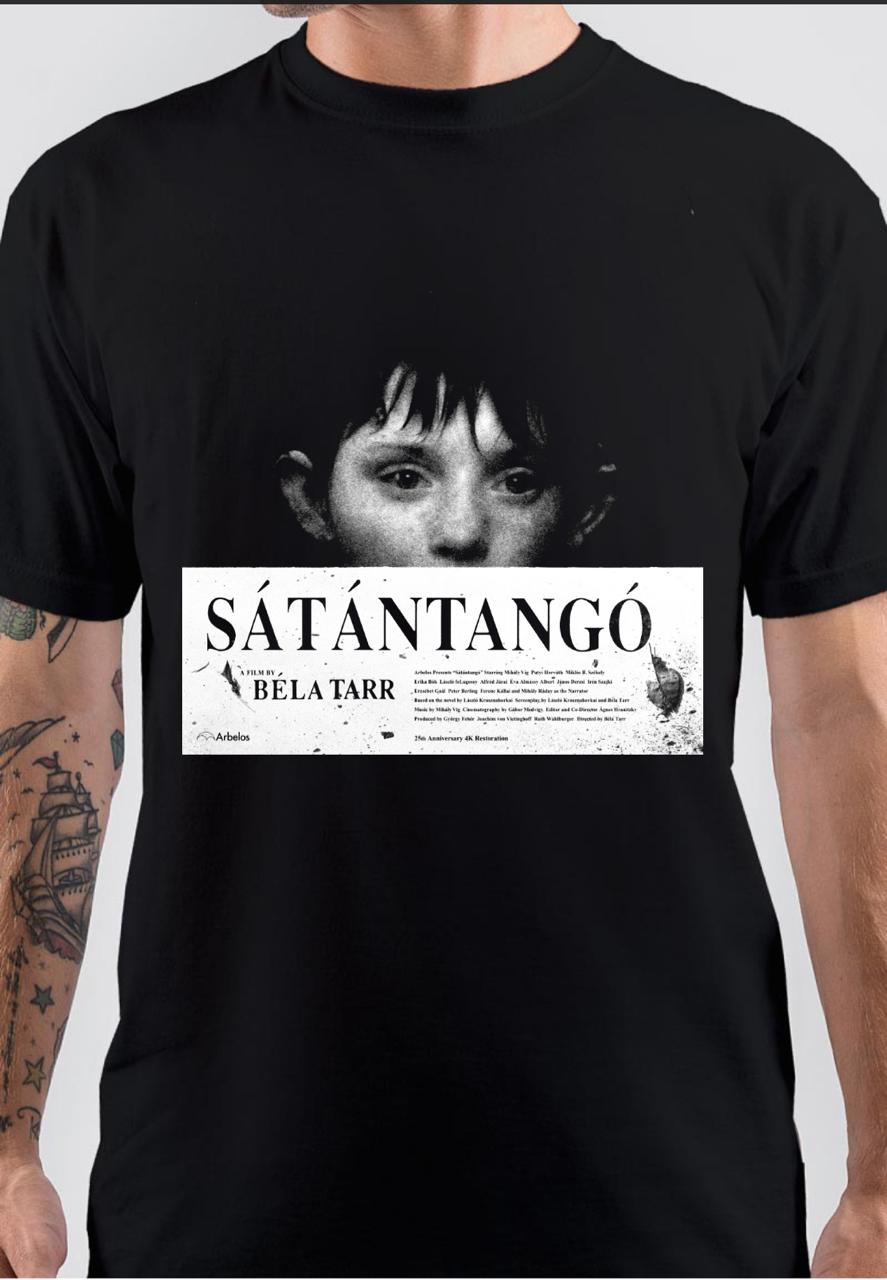Satantango Half Sleeve Black T-Shirt