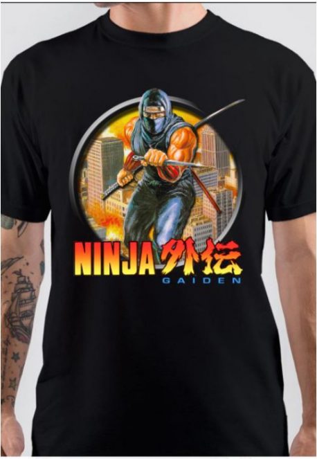 Ninja half Sleeve Black T-Shirt