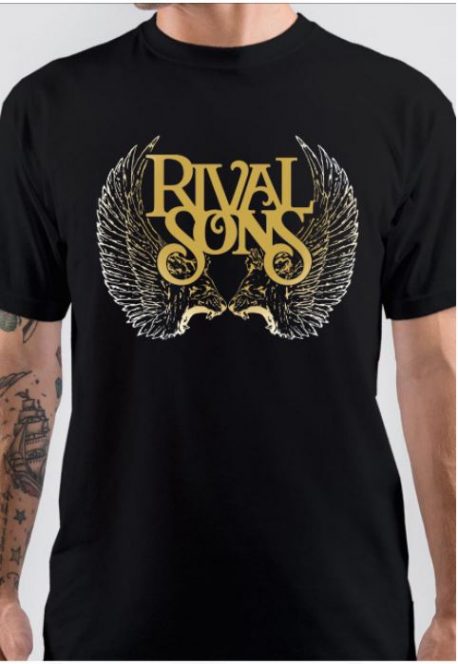 Rival Sons Half Sleeve Black T-Shirt