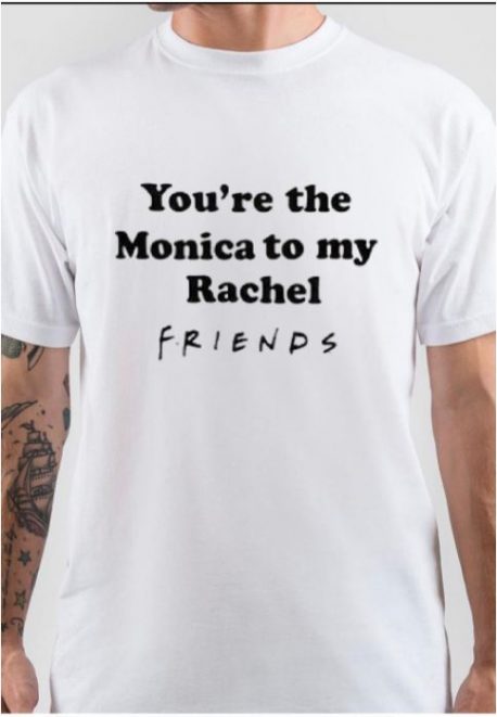 Friends Half Sleeve White T-Shirt
