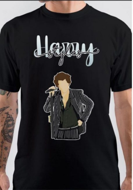 Harry Styles Half Sleeve Black T-Shirt