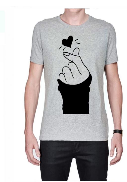 Finger Heart T-Shirt - Image 3