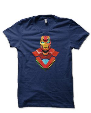 Iron man Navy Blue T-Shirt