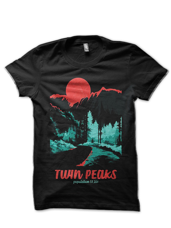 Twin Peaks Black T-Shirt | Swag Shirts
