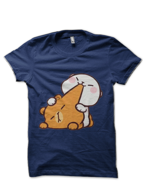 Peach And Goma Half Sleeve T-Shirt - Image 3