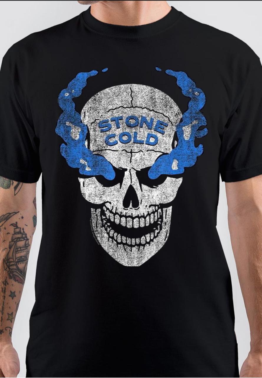 Stone Cold Black T-Shirt | Swag Shirts