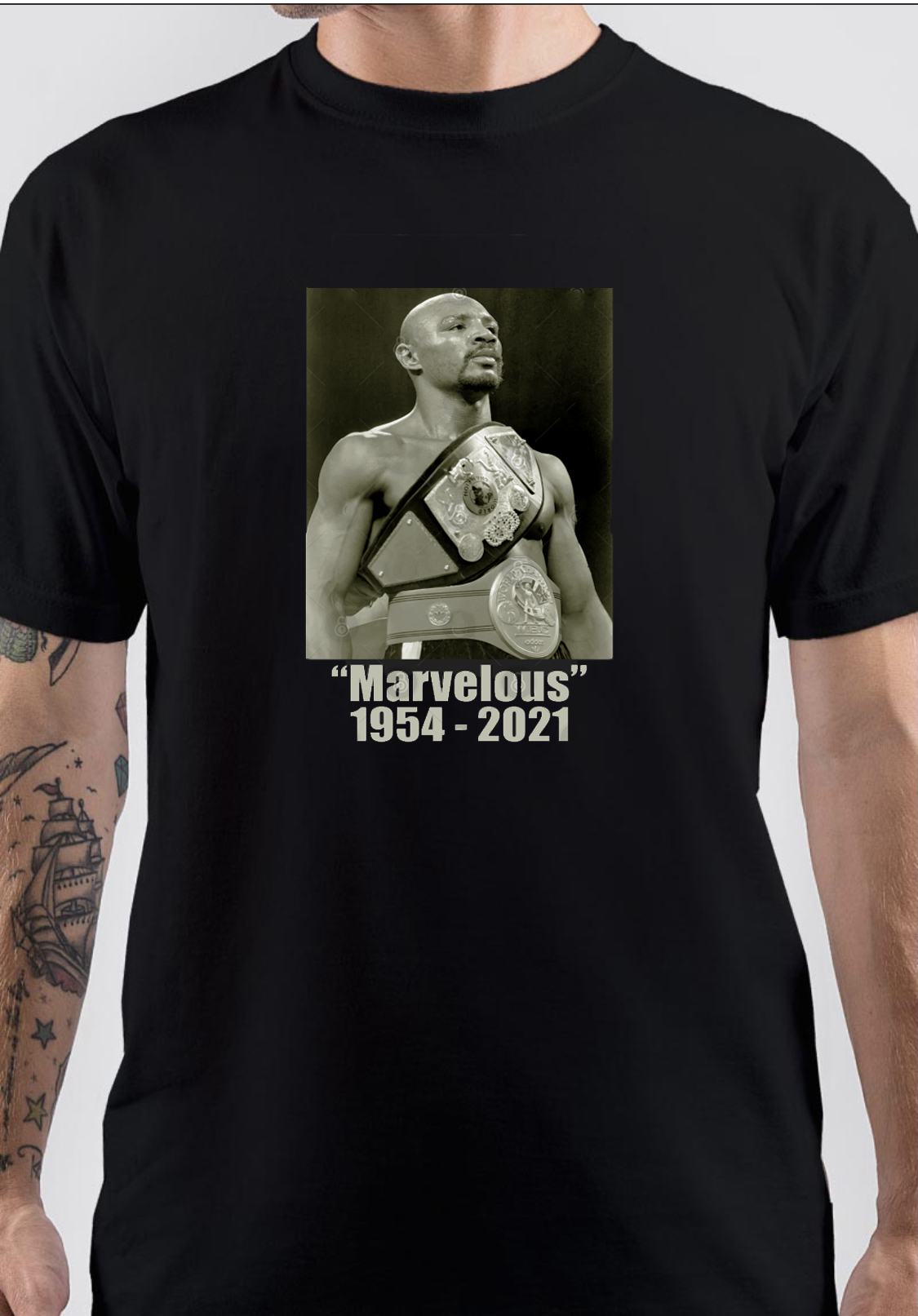 Marvelous Marvin Hagler T-Shirt And Merchandise