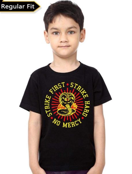 Cobra Kai Half Sleeve Black T-Shirt