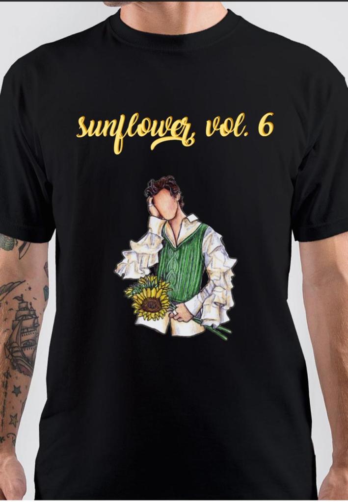 Harry Styles Half Sleeve Black T-Shirt