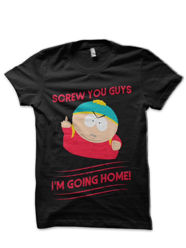 Screw You Guys Cartman T Shirt- South Park - Spencer's