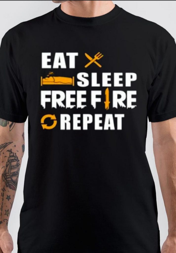 Free Fire Black TShirt Swag Shirts