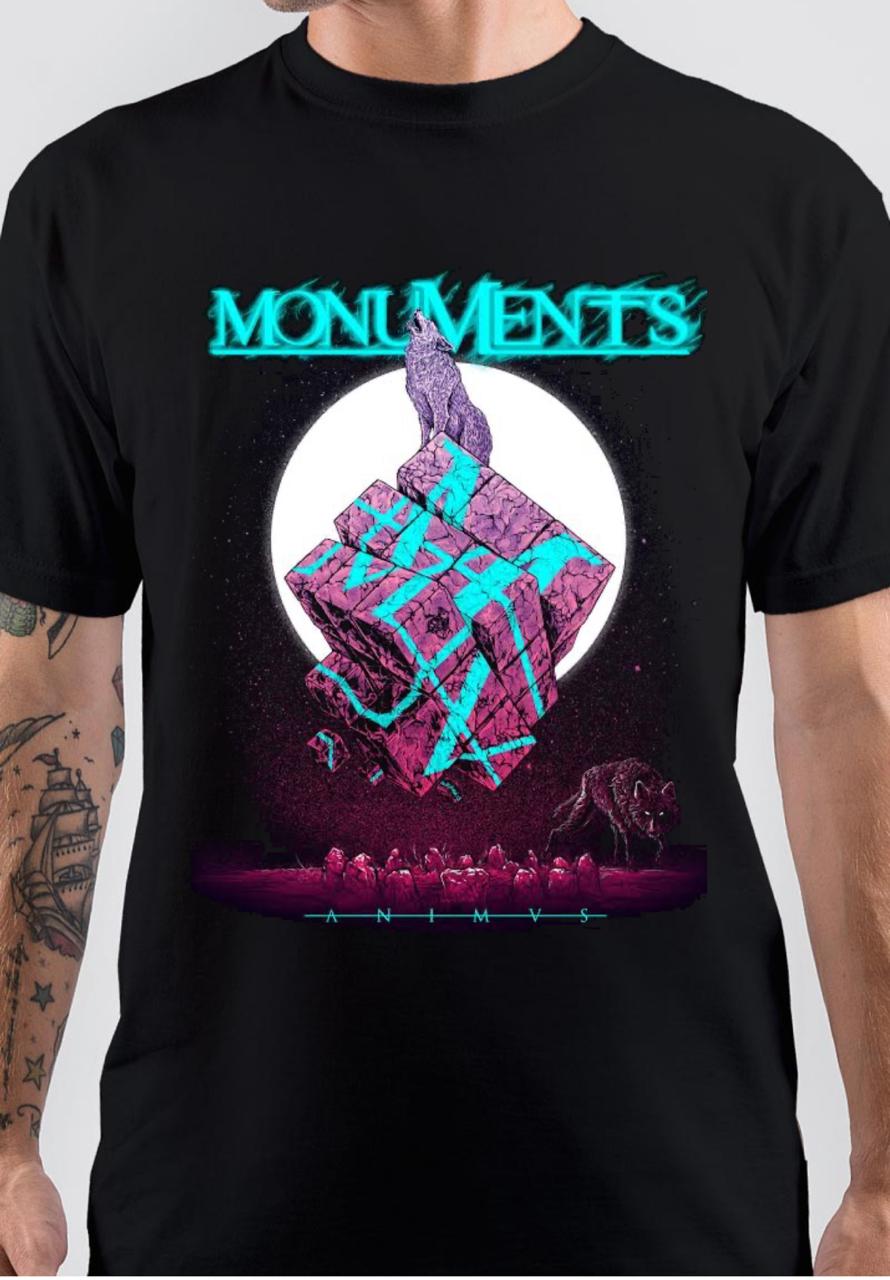 Monuments Black T-Shirt | Swag Shirts